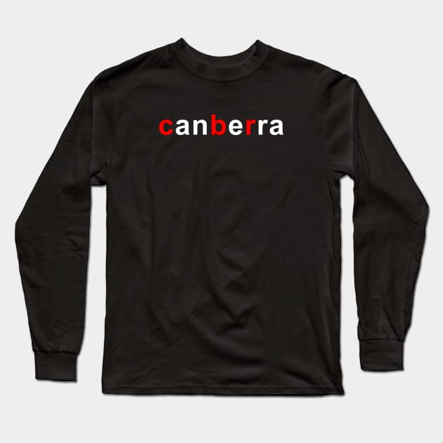 Canberra Airport Code, CBR Airport Long Sleeve T-Shirt by Fly Buy Wear